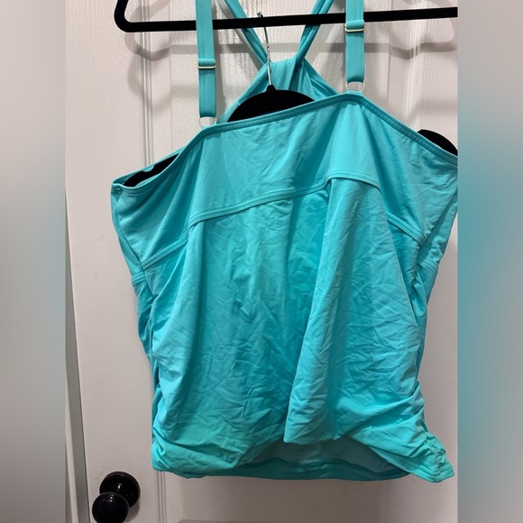 Lands' End Blue Swimsuit with Halter Neck - Picture 4 of 10